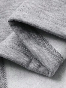 DAZY Women's Striped Patchwork Drop Shoulder Long Sleeve Loose Casual Dress - Dark Grey - View 9