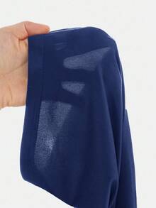 Girlism 2pcs/Set Tween Girls Solid Color Flared Pants Bottoms, Versatile Daily Wear - Navy Blue - View 14