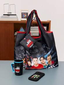 THE BIG BANG THEORY X SHEIN 400毫升带柄陶瓷杯（可放入微波炉和洗碗机） - 黑色 - 查看 12