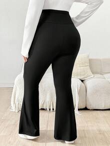 SHEIN Fall Clothes,Autumn Clothes,Maternity Autumn/Winter Clothes  Maternity Plus Size Casual Solid Color Flare Pants Maternity Pants Pregnancy Pants Plus Size Flare Pants Pregnancy Clothes Plus Size Bell Bottoms Bell Bottom Pants