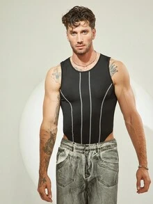 FeverCity Outdoor Casual Sports Slim Fit Sleeveless Men Jumpsuits