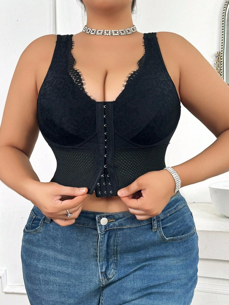 大码女式性感蕾丝边吊带背心