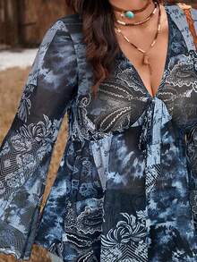 Freevana Plus Winter Thanksgiving Going Out Tops, Western Homecoming Attire Rave Flapper Top Festival Rave