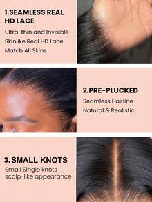 TrueHD 2x6 True HD Lace Closure Only 6 Inches Deep Parting Straight Hair Kim K Invisible HD Lace Closure Brazilian Remy Hand Tied Silky Straight Human Hair - SNatural - View 7