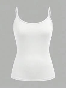 SHEIN EZwear 4件套休闲简约女士吊带背心，适合夏季 - 彩色 - 查看 10