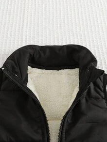 3 件套男婴字母印花柔软针织圆领长袖连帽衫、抽绳裤和无袖背心套装 - 彩色 - 查看 7