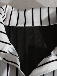 GlowEve Women's Casual Striped Patchwork Mid-Length Dress, Autumn/Winter - Multicolor - View 5