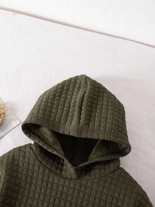 女婴绿色休闲针织卫衣裤套装 绿色套装 绿色婴儿服装 婴儿休闲套装 婴儿套装 秋冬季圣诞节女婴服装 女婴保暖套装 婴儿休闲套装 婴儿套装 秋冬季 - 軍綠色 - 查看 4