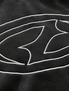 AXEPEAK 男士休闲拉链连帽衫，带抽绳，秋季，秋冬 - 黑色 - 查看 5