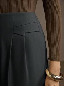 MOTF PREMIUM 优雅通勤结构直筒西装裤