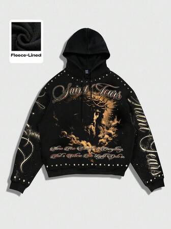 Street Life Felpa con cappuccio casual e retrò da uomo, autunno/inverno