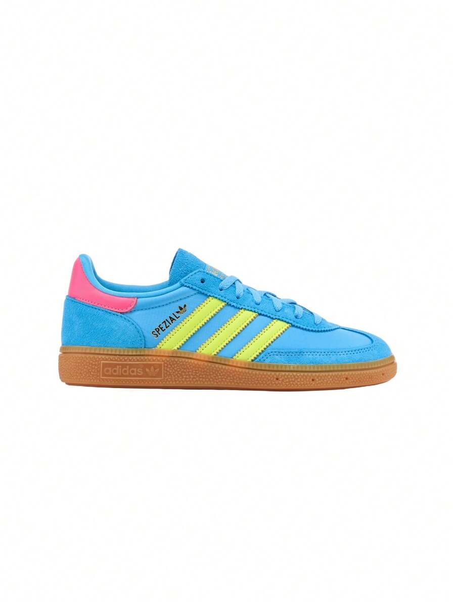 Adidas Handball Spezial 女士休闲运动鞋 蓝色 JH5658 - 天空之光/太陽黃/亮粉 - 查看 1