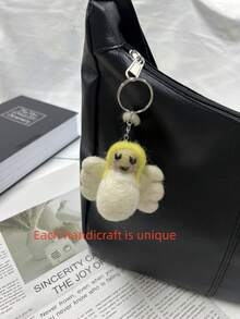 Zazumi Aesthetic Animal Keychain, Key Ring For Keys & Bag Charm Accessory, Creative Small Gift Idea(Non-Plush Stuffing) - Multicolor - View 3