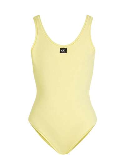 Calvin Klein Girls' Swimsuit Elfin Yellow