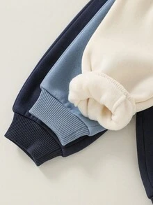 3pcs Newborn Baby Boy/Girl Cute Cartoon Pattern Elastic Waist Knit Pants, Casual & Versatile - Multicolor - View 4