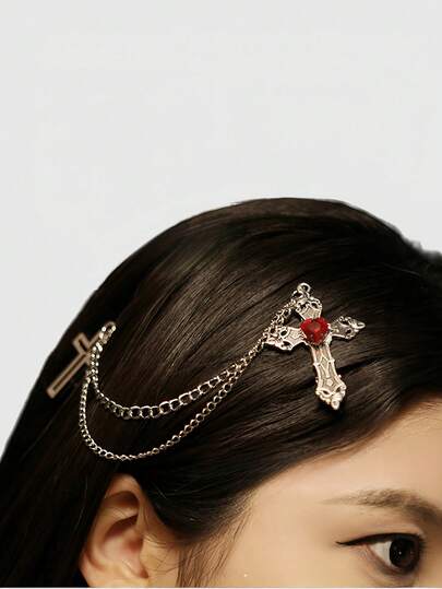 Goth Halloween Hairpin Diablo Goth Lolita Butterfly Bloodthirsty Series Skull Hairpin