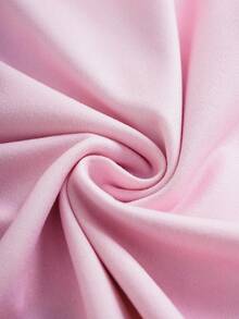 DORA | SHEIN Young Girl Cute Cartoon Girl Large Graphic Print Round Neck Flare Sleeve Knit Pink T-Shirt - Pink - View 5