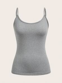 SHEIN EZwear Bộ 4 áo ba lỗ đơn giản, thoải mái, tối giản dành cho nữ, thích hợp cho mùa hè - Nhiều màu - Xem 9