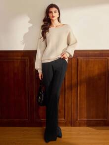 Vintamour Women's Crew Neck Bowknot Casual Sweater Winter Clothes For Women New Year Women's Clothes