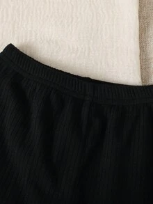 Playful Pals 2pcs/Set Young Girl' Casual Apricot Round Neck Sweatshirt And Ribbed Leggings Set, Suitable For Autumn/Winter Wear, Daily, Party And Photo Shoot