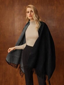 MOTF PREMIUM KHĂN QUÀNG CỔ NỮ ĐƠN GIẢN, PHỐI MÀU, CÓ VIỀN - màu đen - Xem 9