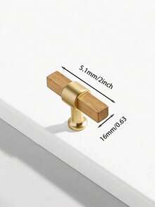 1 件实木橱柜抽屉把手 - 现代简约山毛榉木和黑胡桃木把手，北欧风格衣柜木制旋钮 - 彩色 - 查看 25