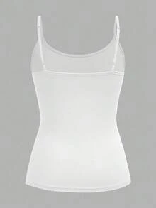 SHEIN EZwear 4件套休闲简约女士吊带背心，适合夏季 - 彩色 - 查看 9