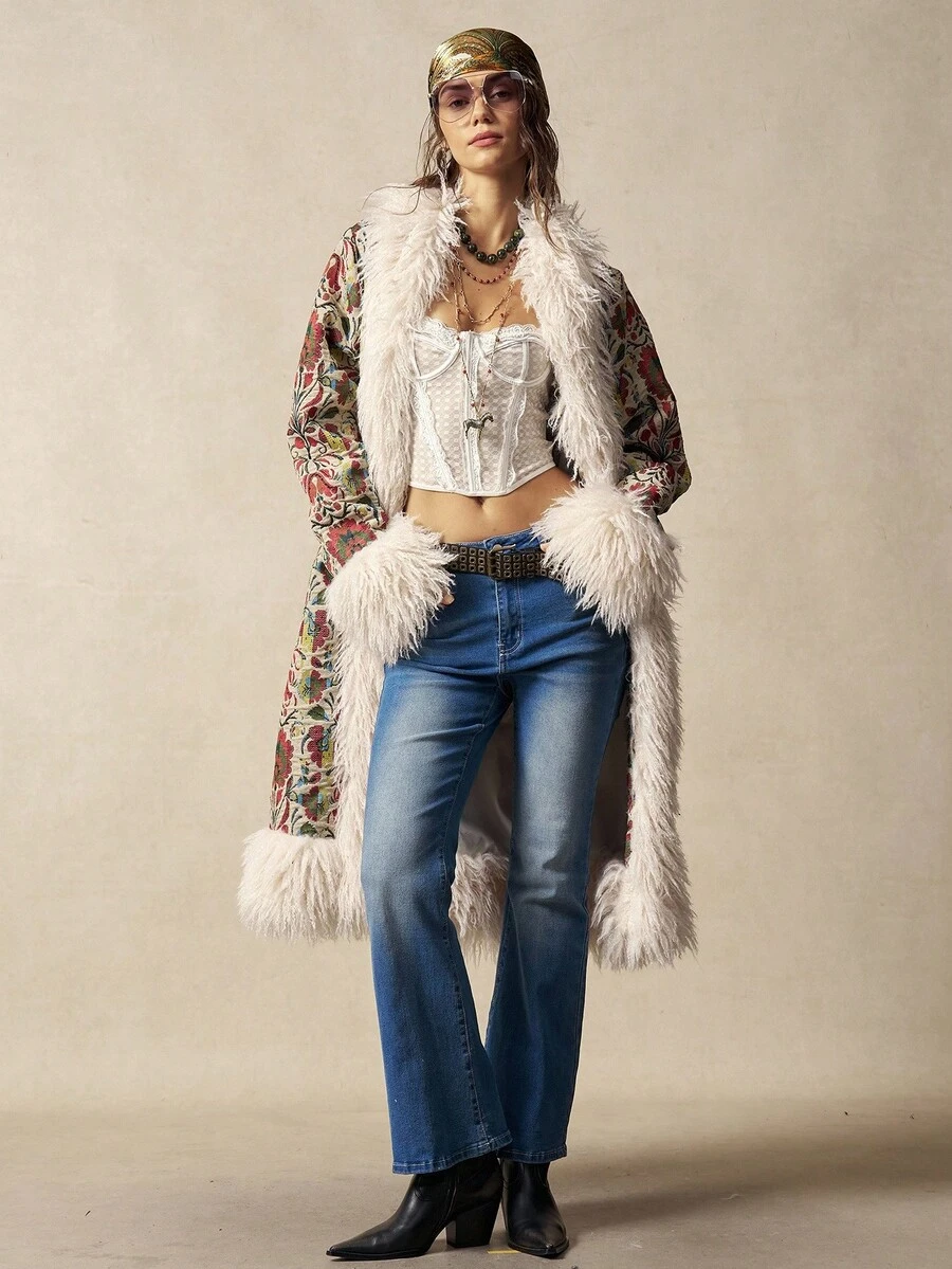 Bohemela 冬季万圣节派对服装 新年服装 女士冬季外套 - 彩色 - 查看 1