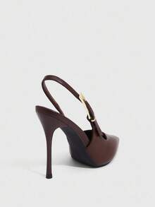 CUCCOO SZL Women's Fashionable Elegant Pointed Toe Backless High Heel Pumps