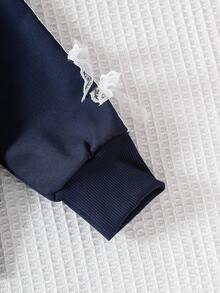 Genkimix Kids Young Girl' White Cute Lace Bowknot Ribbon Hoodie Jacket