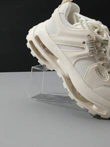 2pcs Acrylic L-Shaped High-Heel Sport Shoe Support Stand For Display, With Protective Film - Clear - View 6