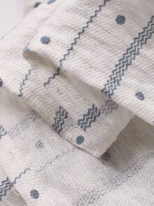 DAZY 女童条纹刺绣吊带背心 - 藍色 - 查看 7