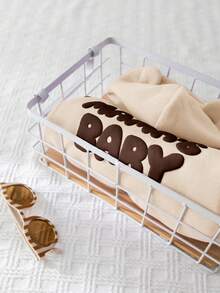 Cozy Pixies Baby Girl Letter Print Versatile Hooded Casual Zip-Up Jacket Autumn Winter Clothes For Girl - Apricot - View 4