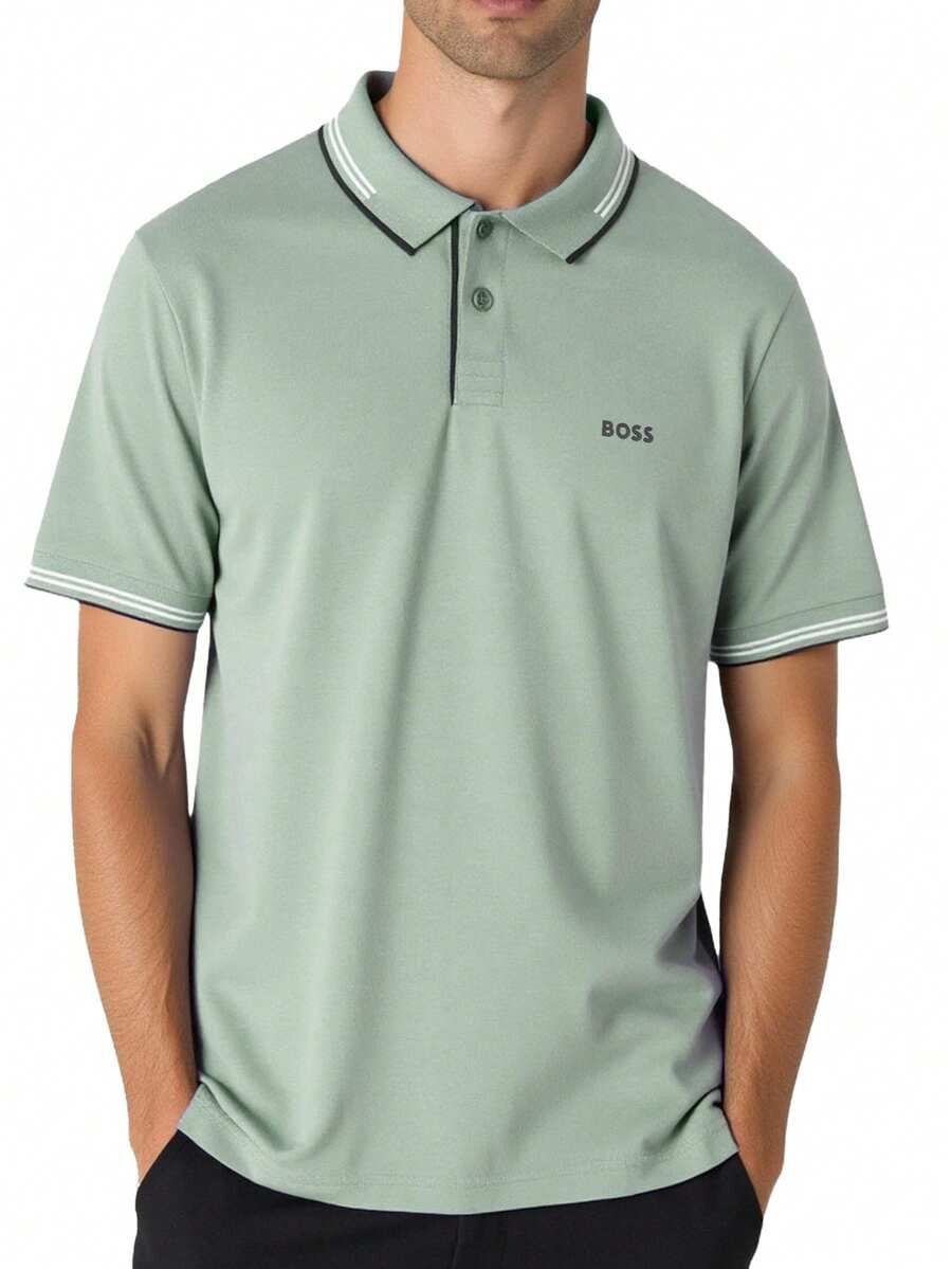 Hugo Boss Men's Polo Shirts Light Green - Green - View 1