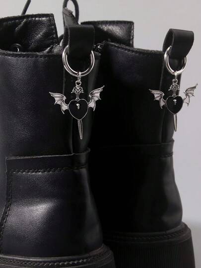 Grunge Punk 1 pièce Décoration d'étoile de style punk pour bottes, DIY maison, cadeau de fête de vacances