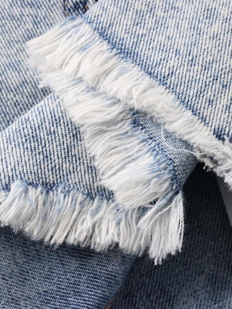 Women's Summer Frayed Hem Super Short Jeans Shorts, Sexy Casual Jorts