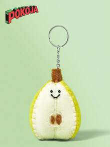 POKOJA LAND 可爱又有趣的胡萝卜手工羊毛毡钥匙扣钥匙圈配件 - 彩色 - 查看 4