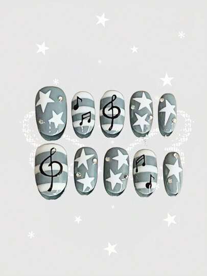 Kawaii Press On False Nails