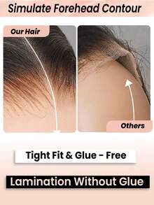 Wear&Go 无胶钢琴蜂蜜金色高光 4/27# 渐变色深卷发 7x5 预切蕾丝假发 真人发质融化蕾丝闭合假发