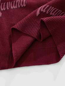 ROMWE MEN Street Life Men's Crew Neck Printed Racing Car Pattern Knit Sweater, Fall/Winter