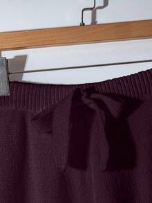 Franclia 2件套女士高端优雅针织毛衣，白色，秋冬