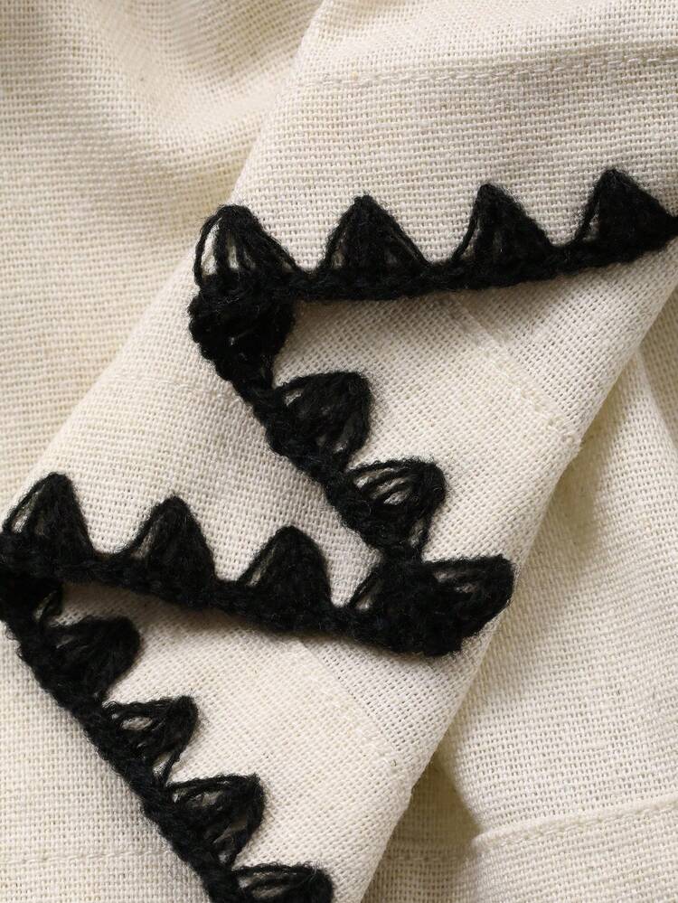 Women's Elegant 2 Pieces Set: Sleeveless Contrast Color Patchwork Vest And Long Skirt