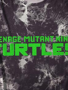 TEENAGE MUTANT NINJA TURTLES | SHEIN Men's Casual Tie-Dye Letter Graphic Round Neck Short Sleeve T-Shirt, Summer - White - View 3