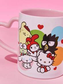 HELLO KITTY AND FRIENDS | SHEIN Cute Cartoon Printed 380ml Ceramic Mug - Multicolor - View 5