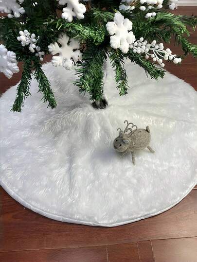 Joivida Christmas Tree Dress, Christmas Tree Decorations, Farm Christmas Decorations, Family And Outdoor Holiday Decorations, Pure White