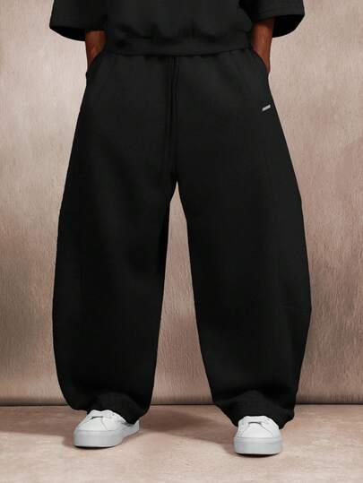  SUMWON Essential 重磅拼接超轻滑板运动裤，休闲舒适，适合秋冬季日常穿着，纯色款