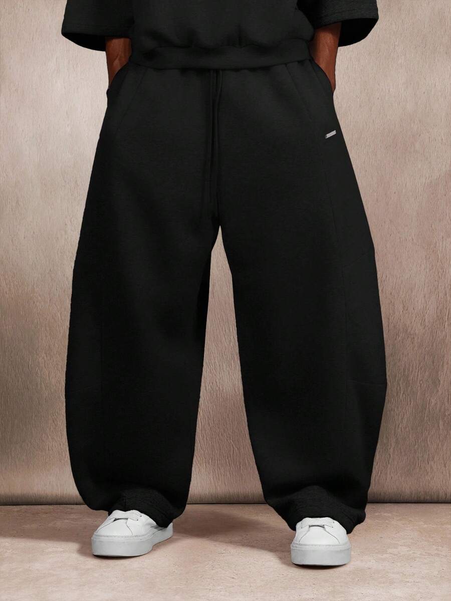 Quần jogger SUMWON Essential Heavyweight Panelled Super Skater thoải mái, năng động, thích hợp mặc hàng ngày vào mùa đông và mùa thu. - màu đen - Xem 1