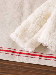 Baby Girls' Milky White Long Sleeve Fluffy Bow Cardigan Jacket, Elegant Style, Versatile For Spring & Autumn - White - View 8