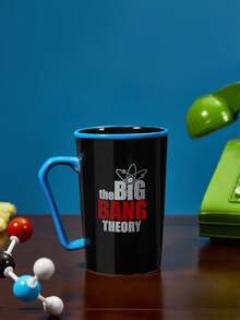 THE BIG BANG THEORY X SHEIN 400毫升带柄陶瓷杯（可放入微波炉和洗碗机） - 黑色 - 查看 6