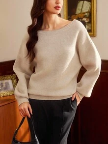 Vintamour Women's Crew Neck Bowknot Casual Sweater Winter Clothes For Women New Year Women's Clothes